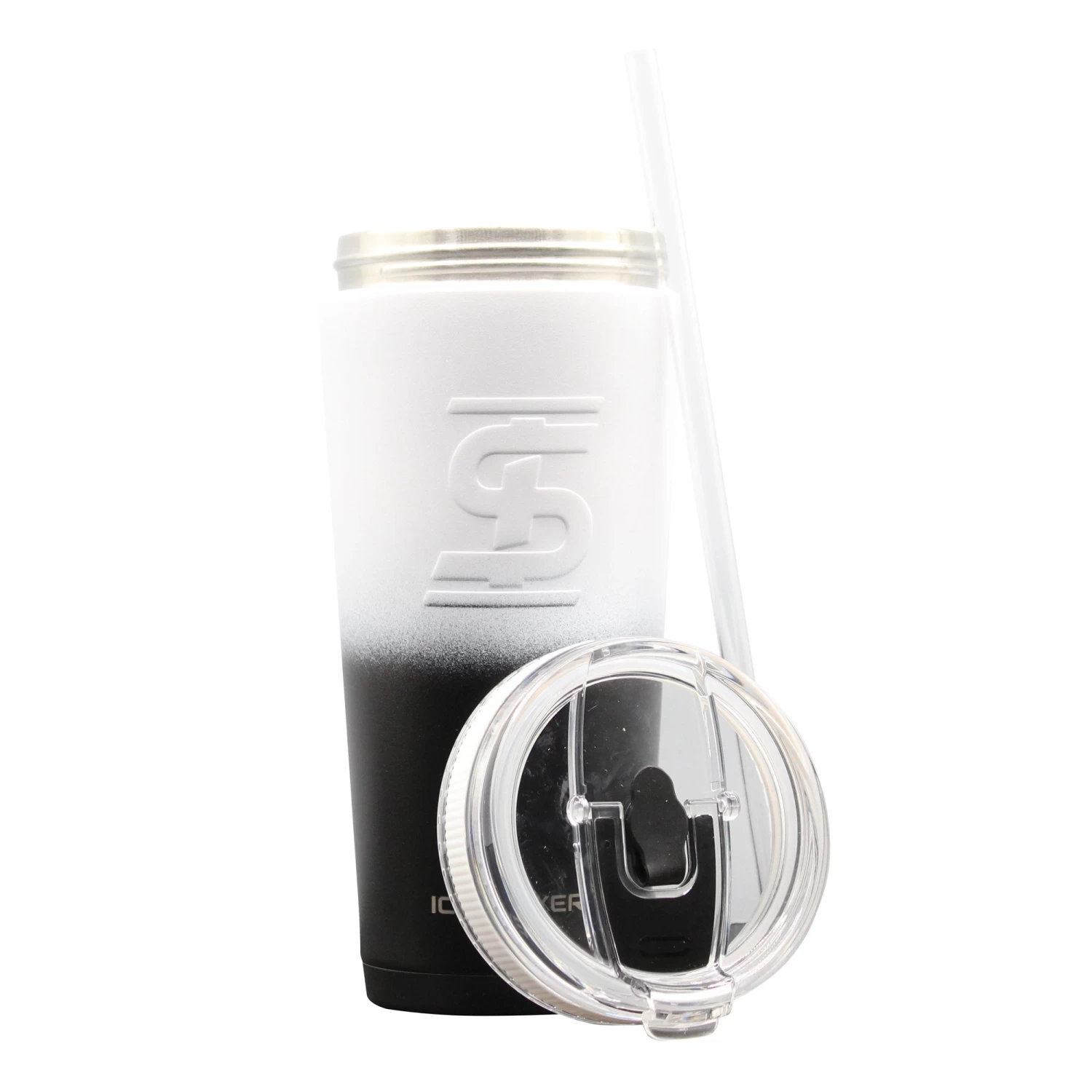 26oz Flex Bottle - Black White Ombre - Image 3