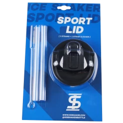 26oz Black Sport Lid & Straw Set