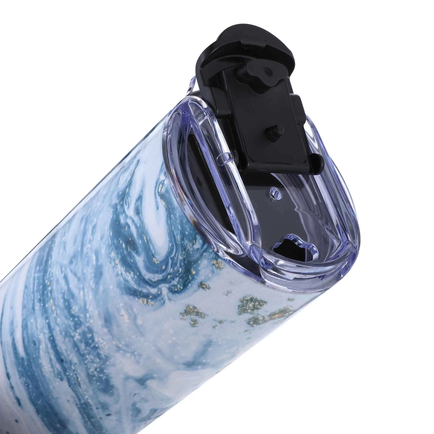 20oz Skinny Tumbler - Blue Marble - Image 3